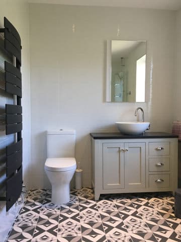 bathroom floor tiling by aylsham based tiler